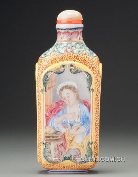 &ldquo;玻璃畫琺瑯西洋仕女鼻煙壺&rdquo;最終成交價格定格在港幣$25,300,000
