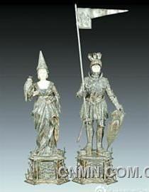 德國純銀騎士、少女