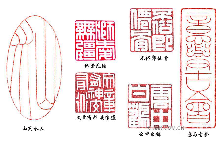 圖為：金屬篆刻作品。 w2