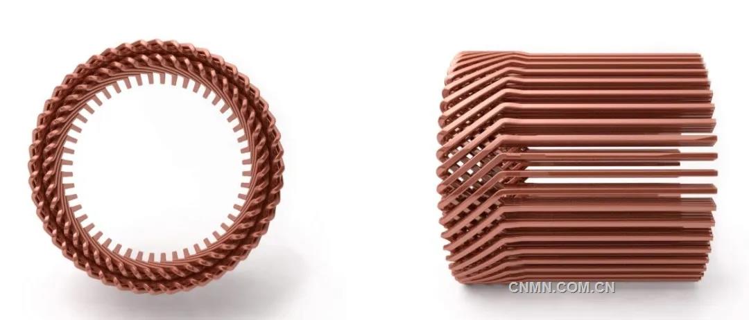 未來的驅動任務-無論是在工業領域還是交通領域-都對各個組件提出了很高的要求。電動機的經典制造工藝很快達到了極限?；趥鹘y的制造工藝，優化的幾何形狀通常是不可能的，結果是設計者在性能和效率上痛苦折衷。通過3D打印制造銅線圈解決了這個問題，而且電動機中較高的銅含量可減少損耗并改善繞組的熱耦合。