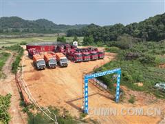 江西省首口煤層氣參數井壓裂施工完成